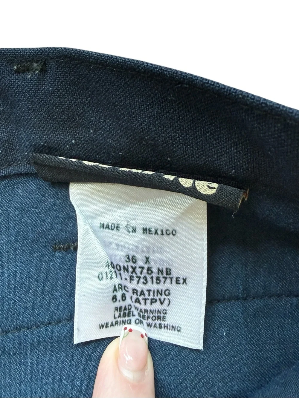 Workrite FR Nomex Utility Work Pants Navy Flame Resistant Industrial Uniform 36